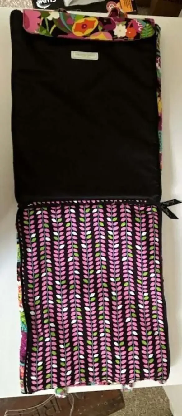 Vera Bradley Quilted Va Va Bloom Pattern Laptop Tote Bag